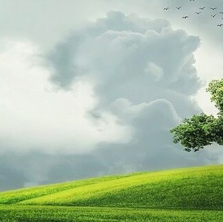 a cloudy emotional sky with some nasty weather rolling in