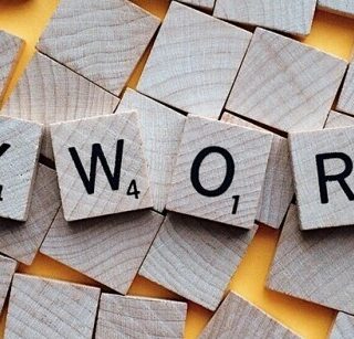 keywords written in scrabble letters